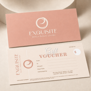 Gift vouchers - 300 GSM Gloss card